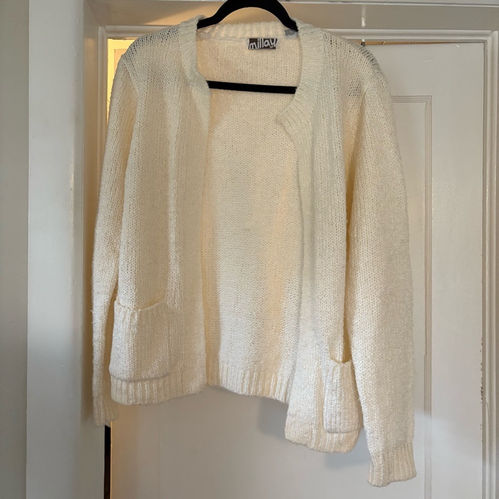 Millau Cream Knit Cardigan